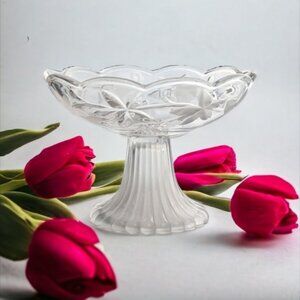 Vintage Candy Dish | Mikasa Garden Terrace Pedestal Candy Nut Trinket Dish